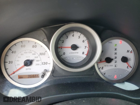 2005 Toyota RAV4 with VIN JTEGD20V350070475, listed as a Copart auction lot 53390005 with 96,666 mi miles and Salvage Title. Bid and sale history available at carsss.com. Image 9.