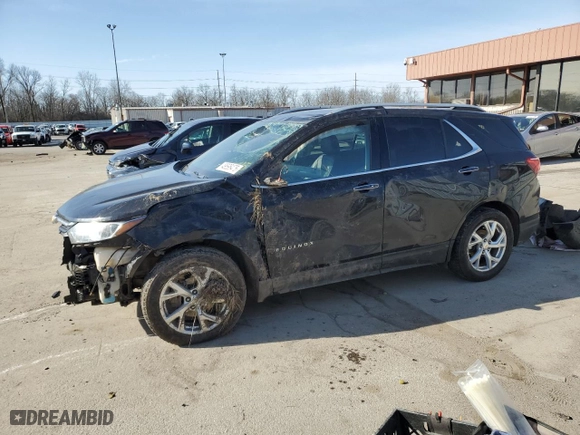 2020 Chevrolet Equinox Premier with VIN 2GNAXNEV0L6237947, listed as a Copart auction lot 49595475 with 80,426 mi miles and Salvage Title. Bid and sale history available at carsss.com. Image 1.