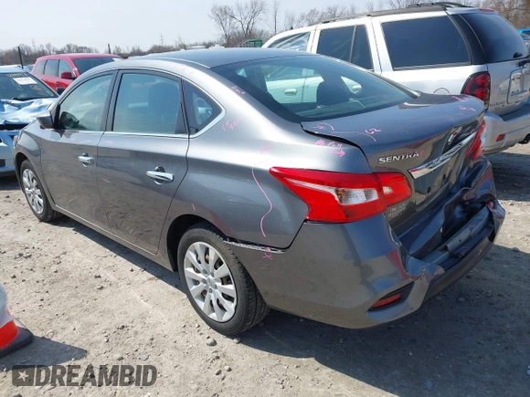 2019 Nissan Sentra S with VIN 3N1AB7AP0KY262079, listed as a IAAI auction lot 42055590 with 102,608 mi miles. Bid and sale history available at carsss.com. Image 3.