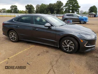 2023 Hyundai Sonata Hybrid Blue with VIN KMHL24JJ3PA063700, listed as a Copart auction lot 67768363 with 13,897 mi miles. Bid and sale history available at carsss.com. Image 4.