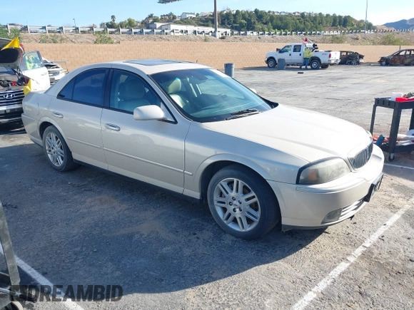 2003 Lincoln LS Sport with VIN 1LNHM87A93Y672323, listed as a IAAI auction lot 41593612 with 143,363 mi miles. Bid and sale history available at carsss.com. Image 1.