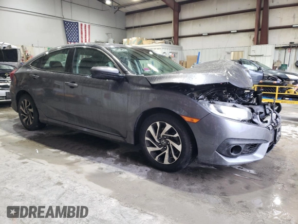 2016 Honda Civic Sedan EX with VIN 2HGFC2F81GH501304, listed as a Copart auction lot 44158875 with 0 mi miles and Salvage Title. Bid and sale history available at carsss.com. Image 4.