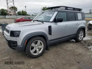 2020 Land Rover Defender HSE with VIN SALE1EEU3L2003343, listed as a Copart auction lot 57839155 with 112,220 mi miles and Clean title. Bid and sale history available at DreamBid. Image 1.
