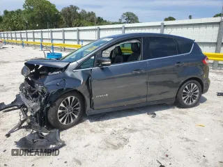 2018 Ford C-Max Titanium z VIN 1FADP5DU0JL104453, wystawiony jako Copart lot #55887845 z przebiegiem 61 658 mil mil oraz Szkoda całkowita • Salvage title. Historia ofert i sprzedaży dostępna na DreamBid. Obrazek 1.