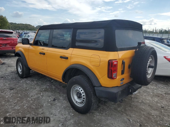 2022 Ford Bronco with VIN 1FMDE5BHXNLB40934, listed as a Copart auction lot 70828274 with 69,791 mi miles and Salvage Title. Bid and sale history available at carsss.com. Image 2.