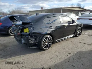 2021 Subaru WRX STI with VIN JF1VA2E63M9803680, listed as a Copart auction lot 82347044 with 21,859 mi miles and Salvage Title. Bid and sale history available at carsss.com. Image 3.