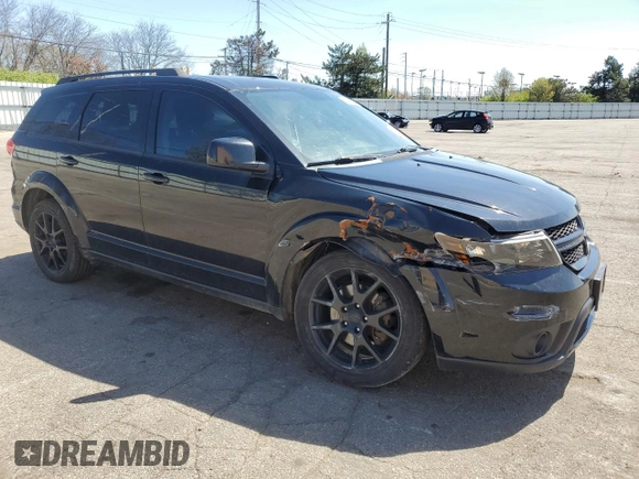 2016 Dodge Journey SXT with VIN 3C4PDCBG2GT221630, listed as a Copart auction lot 53418565 with 151,706 mi miles and Salvage Title. Bid and sale history available at carsss.com. Image 4.