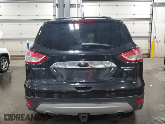 2015 Ford Escape Titanium with VIN 1FMCU9J96FUA43340, listed as a Copart auction lot 55756395 with 142,039 mi miles and Salvage Title. Bid and sale history available at DreamBid. Image 6.