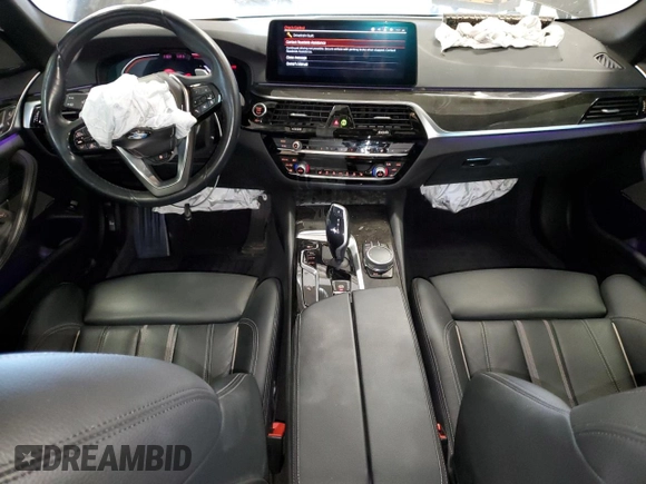 2021 BMW 5 Series 530i xDrive with VIN WBA13BJ01MCF15454, listed as a Copart auction lot 56922345 with 115,667 mi miles and Salvage title. Bid and sale history available at DreamBid. Image 8.