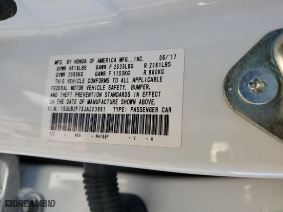 2018 Acura TLX w/Advance Pkg with VIN 19UUB2F7XJA003691, listed as a Copart auction lot 41825895 with 82,066 mi miles and Salvage Title. Bid and sale history available at carsss.com. Image 12.