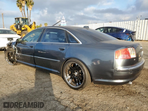 2004 Audi A8 L with VIN WAUML44E74N001111, listed as a Copart auction lot 88940235 with 220,191 mi miles and Salvage Title. Bid and sale history available at carsss.com. Image 2.