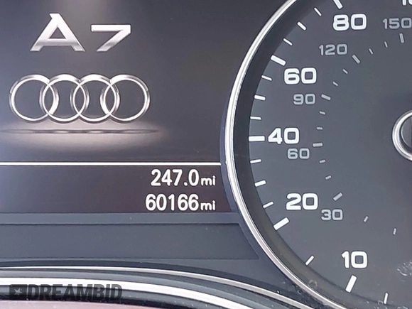 2012 Audi A7 Prestige with VIN WAU3GAFC6CN147105, listed as a IAAI auction lot 42096222 with 60,166 mi miles and . Bid and sale history available at DreamBid. Image 15.