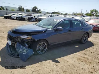 2025 Honda Accord EX-L with VIN 1HGCY2F6XSA007159, listed as a Copart auction lot 52245095 with 2,588 mi miles and Salvage title. Bid and sale history available at DreamBid. Image 1.
