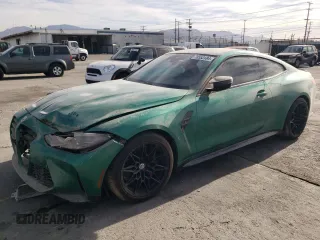 2023 BMW M4 Competition with VIN WBS33AZ03PCL91837, listed as a Copart auction lot 78553184 with 19,865 mi miles and Salvage Title. Bid and sale history available at carsss.com. Image 1.