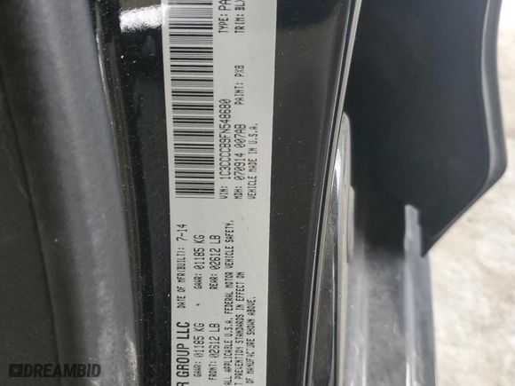 2015 Chrysler 200 C with VIN 1C3CCCCB9FN548680, listed as a Copart auction lot 43977555 with 128,172 mi miles and Salvage Title. Bid and sale history available at carsss.com. Image 13.