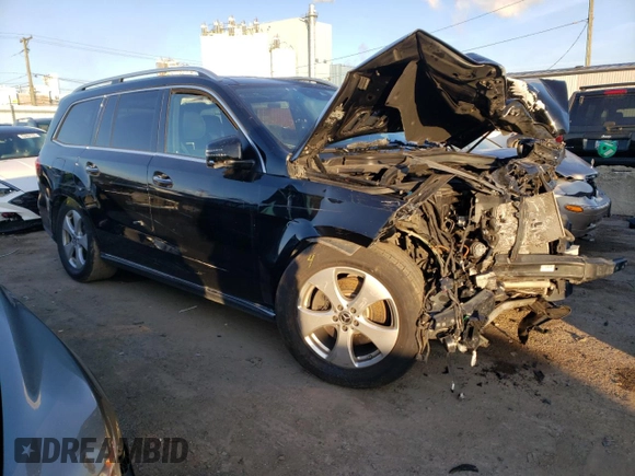 2019 Mercedes-Benz GLS 450 with VIN 4JGDF6EE1KB183192, listed as a Copart auction lot 77336863 with 59,349 mi miles and . Bid and sale history available at DreamBid. Image 4.
