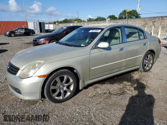 2006 Infiniti G35 with VIN JNKCV51F76M601016, listed as a Copart auction lot 79018964 with 175,443 mi miles and Salvage Title. Bid and sale history available at DreamBid. Image 1.