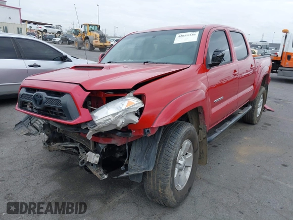 2014 Toyota Tacoma PreRunner with VIN 3TMJU4GNXEM166449, listed as a IAAI auction lot 42053316 with 139,073 mi miles and . Bid and sale history available at DreamBid. Image 2.