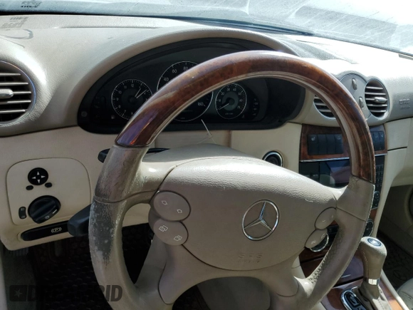 2005 Mercedes-Benz CLK 500 with VIN WDBTK75G65T040674, listed as a Copart auction lot 76109314 with Not Provided miles and Salvage Title. Bid and sale history available at DreamBid. Image 9.
