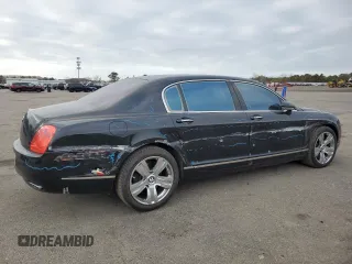 2007 Bentley Flying Spur with VIN SCBBR93W778040920, listed as a Copart auction lot 48711225 with 100,528 mi miles and Salvage title. Bid and sale history available at DreamBid. Image 3.