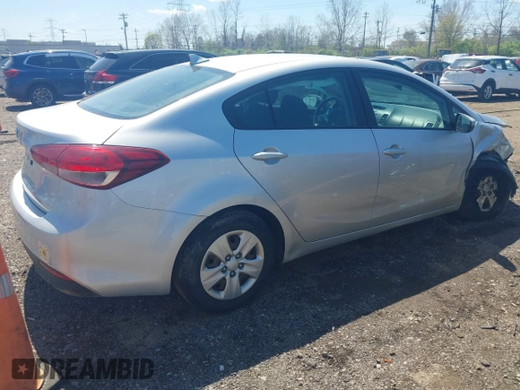 2017 Kia Forte LX with VIN 3KPFK4A74HE025025, listed as a IAAI auction lot 42056326 with 124,293 mi miles and . Bid and sale history available at carsss.com. Image 4.