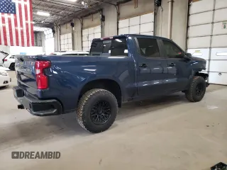 2021 Chevrolet Silverado 1500 LT Trail Boss with VIN 1GCPYFED9MZ349276, listed as a Copart auction lot 55455165 with 69,103 mi miles and Salvage Title. Bid and sale history available at DreamBid. Image 3.