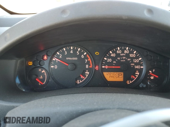 2014 Nissan Frontier SV with VIN 1N6AD0CU7EN706798, listed as a Copart auction lot 47952665 with 128,402 mi miles and Salvage title. Bid and sale history available at DreamBid. Image 9.