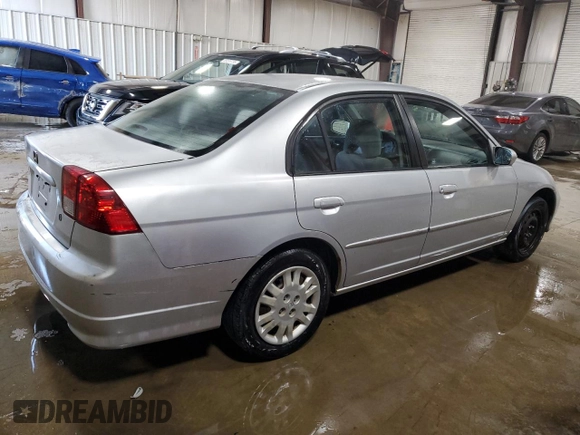 2005 Honda Civic LX with VIN 2HGES165X5H618584, listed as a Copart auction lot 48511425 with 209,342 mi miles and Salvage Title. Bid and sale history available at DreamBid. Image 3.