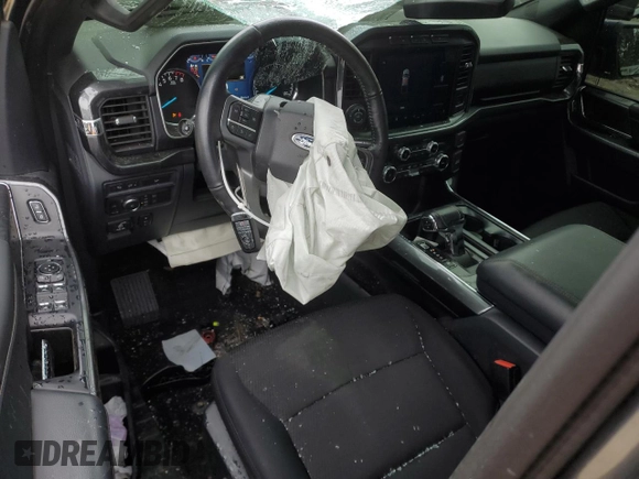 2022 Ford F-150 XL with VIN 1FTFW1E54NFC33872, listed as a Copart auction lot 57719805 with 56,329 mi miles and Salvage title. Bid and sale history available at DreamBid. Image 8.