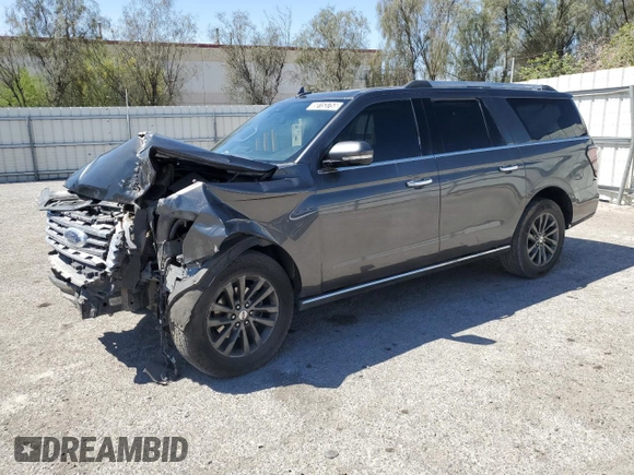 2020 Ford Expedition Max Limited with VIN 1FMJK1KT1LEA38979, listed as a Copart auction lot 58153755 with 134,468 mi miles and Clean title. Bid and sale history available at DreamBid. Image 1.
