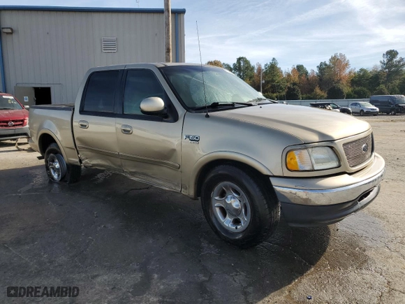 2001 Ford F-150 SuperCrew XLT with VIN 1FTRW07W81KE10020, listed as a Copart auction lot 81966354 with 0 mi miles and Salvage Title. Bid and sale history available at carsss.com. Image 4.