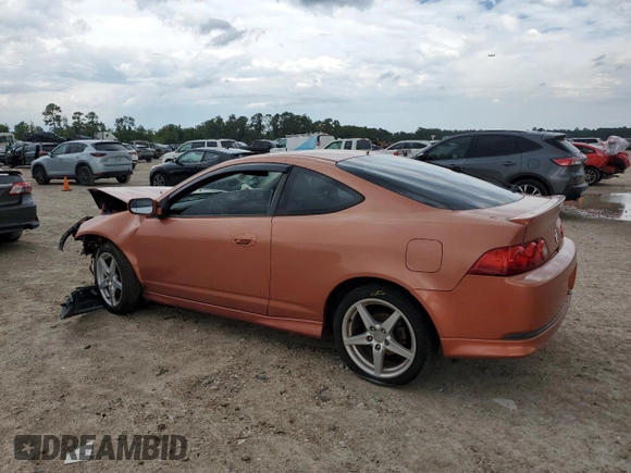 2005 Acura RSX Type-S with VIN JH4DC53025S012629, listed as a Copart auction lot 72845184 with 0 mi miles and Salvage Title. Bid and sale history available at carsss.com. Image 2.