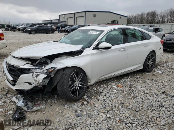 2021 Honda Accord Touring with VIN 1HGCV2F93MA015884, listed as a Copart auction lot 52591885 with Not provided miles and Non repairable. Bid and sale history available at DreamBid. Image 1.