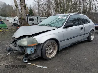 1996 Honda Civic CX with VIN 2HGEJ6320TH116805, listed as a Copart auction lot 88195595 with 308,399 mi miles and Salvage Title. Bid and sale history available at carsss.com. Image 1.