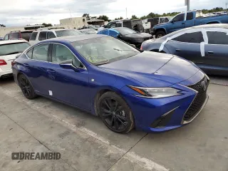 2022 Lexus ES 300h F Sport with VIN 58AGA1C12NU017408, listed as a Copart auction lot 74771444 with 11,885 mi miles and Salvage title. Bid and sale history available at DreamBid. Image 4.