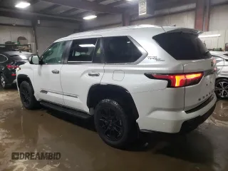 2025 Toyota Sequoia SR5 with VIN 7SVAAABA3SX050405, listed as a Copart auction lot 43834715 with 3,531 mi miles and Clean Title. Bid and sale history available at carsss.com. Image 2.