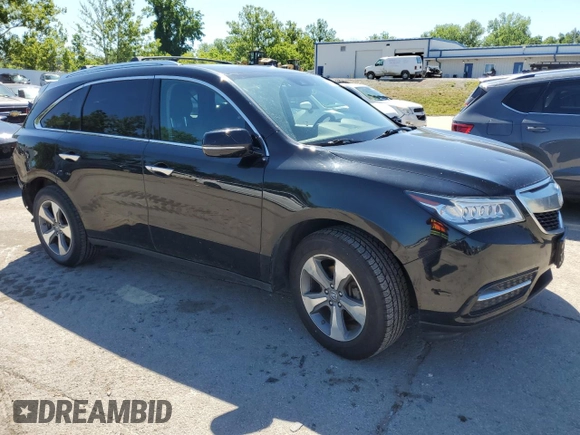 2016 Acura MDX with VIN 5FRYD4H25GB015303, listed as a Copart auction lot 60647054 with 169,759 mi miles and Salvage Title. Bid and sale history available at carsss.com. Image 4.