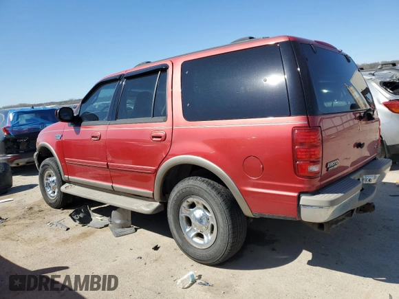 2002 Ford Expedition Eddie Bauer with VIN 1FMPU18L92LA82606, listed as a Copart auction lot 49961395 with 246,183 mi miles and Salvage title. Bid and sale history available at DreamBid. Image 2.
