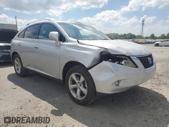 2010 Lexus RX 350 with VIN 2T2BK1BA7AC013300, listed as a Copart auction lot 53791255 with 142,380 mi miles and Salvage Title. Bid and sale history available at DreamBid. Image 4.