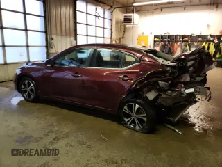 2022 Nissan Sentra SV with VIN 3N1AB8CV8NY300423, listed as a Copart auction lot 82578813 with 13,527 mi miles and Salvage Title. Bid and sale history available at carsss.com. Image 2.