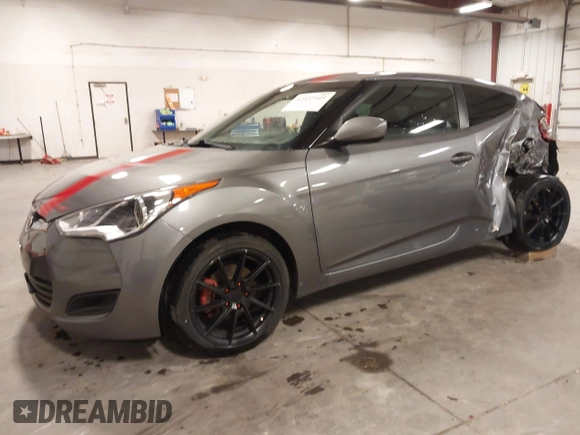 2016 Hyundai Veloster with VIN KMHTC6ADXGU272594, listed as a IAAI auction lot 42437409 with 91,620 mi miles and . Bid and sale history available at DreamBid. Image 2.