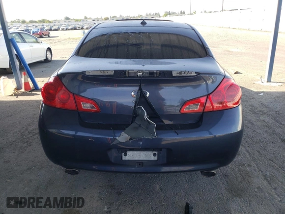 2008 Infiniti G35 Sedan Journey with VIN JNKBV61E48M227833, listed as a Copart auction lot 53983055 with 0 mi miles and Salvage Title. Bid and sale history available at carsss.com. Image 6.