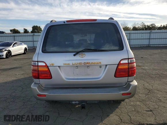 2000 Toyota Land Cruiser with VIN JT3HT05J3Y0091924, listed as a Copart auction lot 81252054 with 201,082 mi miles and Salvage Title. Bid and sale history available at carsss.com. Image 6.