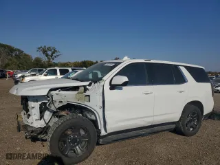 2021 Chevrolet Tahoe Commercial with VIN 1GNSKLED5MR309956, listed as a Copart auction lot 75237034 with 97,716 mi miles and Salvage Title. Bid and sale history available at carsss.com. Image 1.