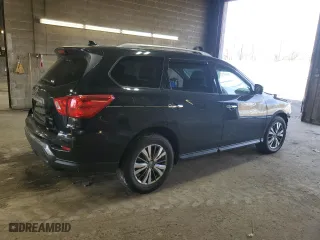 2019 Nissan Pathfinder S with VIN 5N1DR2MM6KC612474, listed as a Copart auction lot 48480395 with 100,129 mi miles and Salvage Title. Bid and sale history available at carsss.com. Image 3.