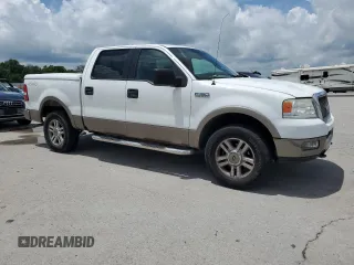 2005 Ford F-150 XLT with VIN 1FTPW14515KE37624, listed as a Copart auction lot 60975915 with 118,976 mi miles and Salvage title. Bid and sale history available at DreamBid. Image 4.