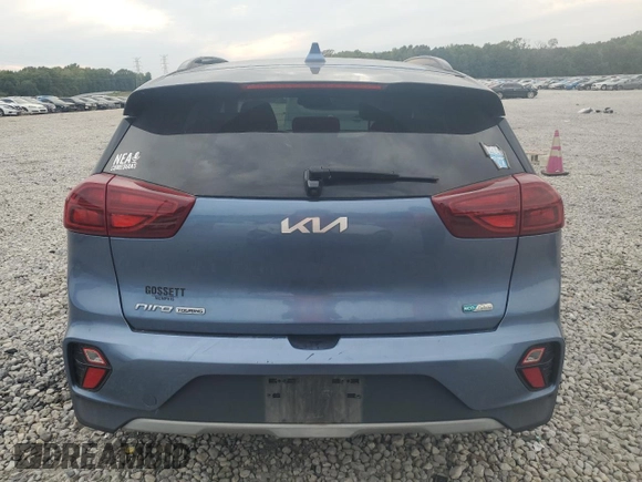 2022 Kia Niro Touring SE with VIN KNDCC3LC7N5537387, listed as a Copart auction lot 71196674 with 49,527 mi miles and Salvage Title. Bid and sale history available at carsss.com. Image 6.