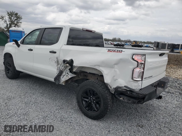 2022 Chevrolet Silverado 1500 Custom Trail Boss with VIN 1GCPYCEL0NZ140337, listed as a Copart auction lot 47146235 with 51,913 mi miles and Salvage Title. Bid and sale history available at DreamBid. Image 2.