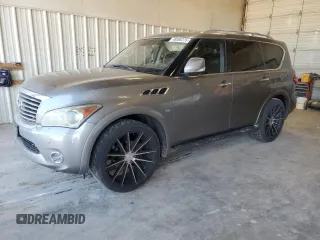 2014 Infiniti QX80 with VIN JN8AZ2NF8E9553831, listed as a Copart auction lot 48988275 with 181,656 mi miles and Salvage Title. Bid and sale history available at carsss.com. Image 1.