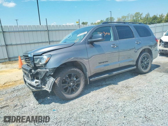2021 Toyota Sequoia TRD Sport with VIN 5TDCY5B10MS183881, listed as a Copart auction lot 64272283 with 48,300 mi miles. Bid and sale history available at carsss.com. Image 1.